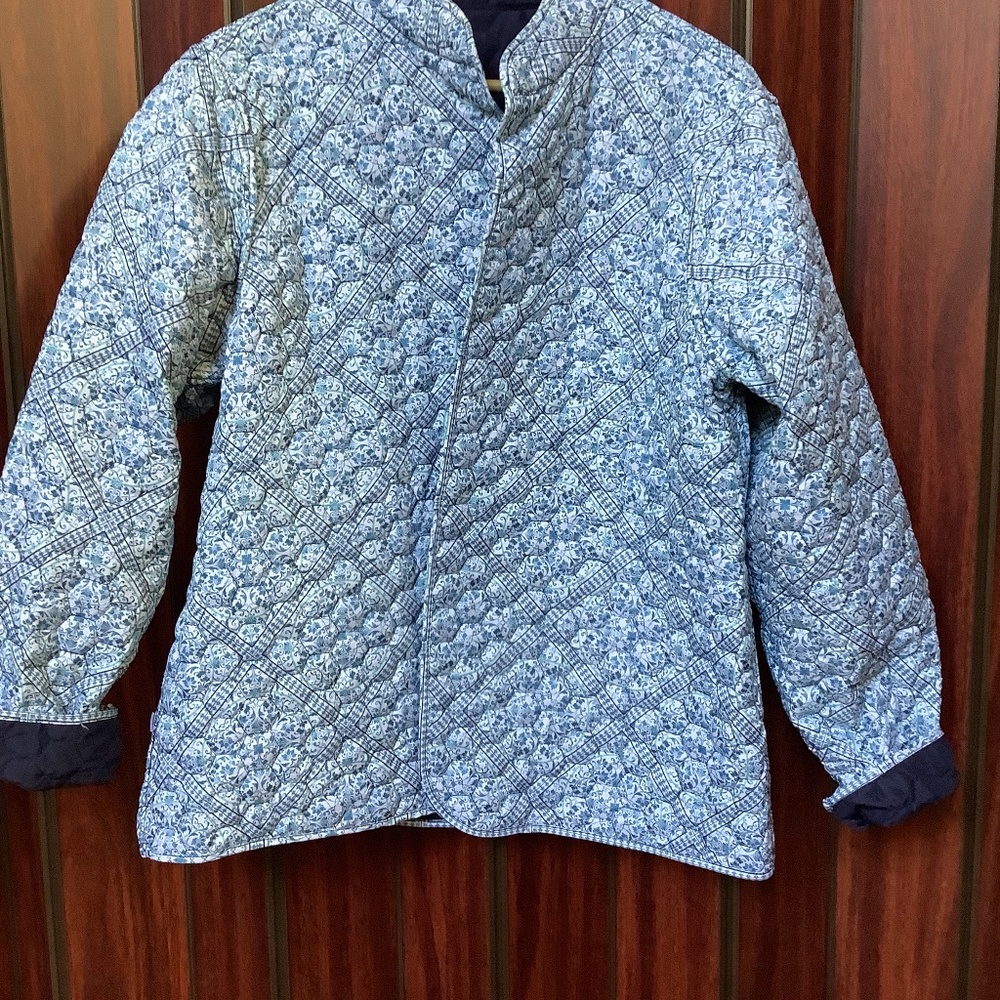Quilted reversible jacket.